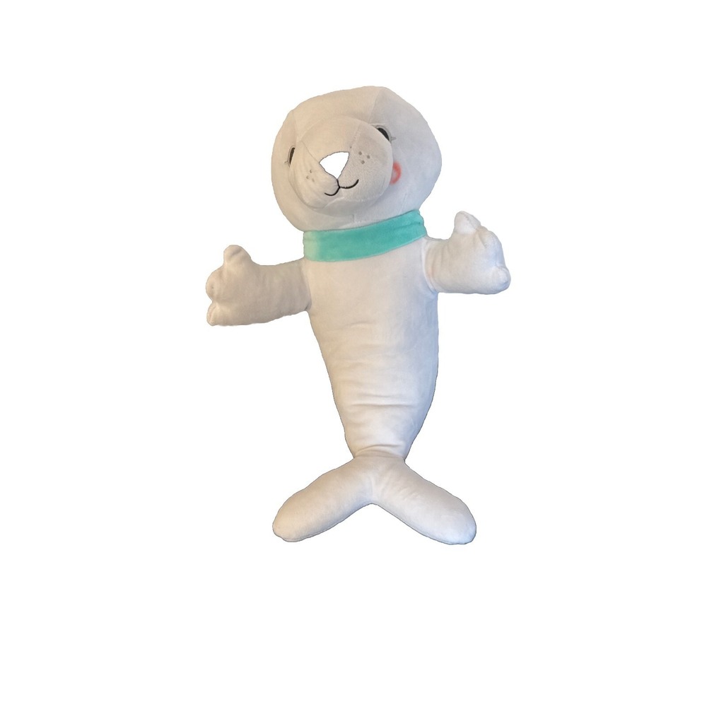 The Big One® Buddy Stuffed Animal White Seal 15" X 5" Soft Cute Snuggle Plush‎